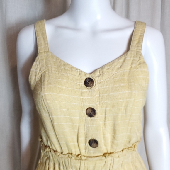 Romeo & Juliet stripe linen jumpsuit - Picture 3 of 12